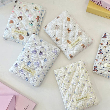 Cartoon Embossed Passport Holder with Secure Travel Card and Document Storage