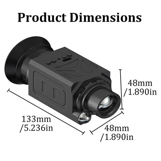 Wearable Night Vision Monocular Model 880 Aluminium Alloy 5X 800m Rechargeable