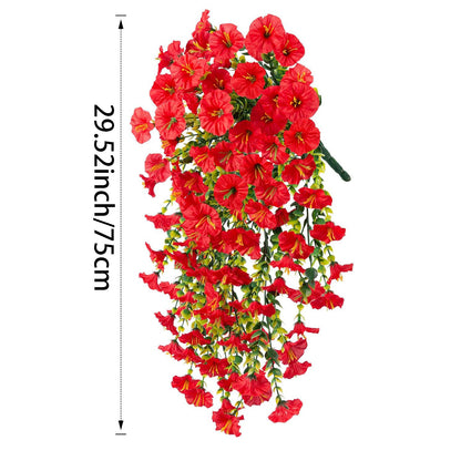 Faux Trumpet Vine Hanging Flower Garland 75cm Artificial Plant Display Decor