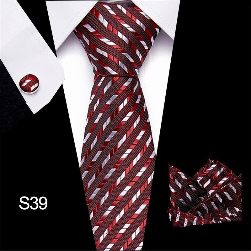 Men's 3pc Tie Set Suit Accessory 53 Options Elegant Designs Smart Business