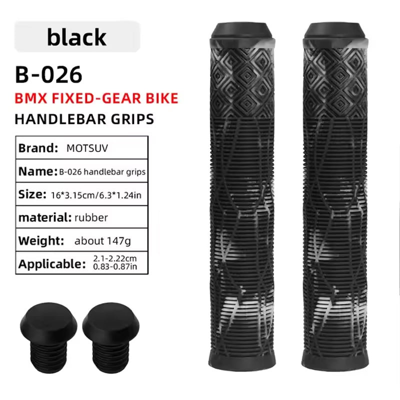 MTB Scooter Bike Handlebar Grips Shock Absorbent Anti-Slip 165mm Universal Fit