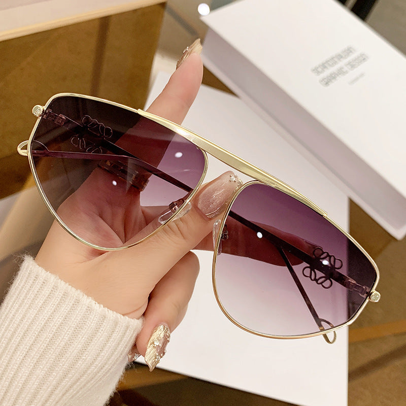 Womens Stylish Sunglasses Metal Frame UV400 Protection Outdoor Fashion