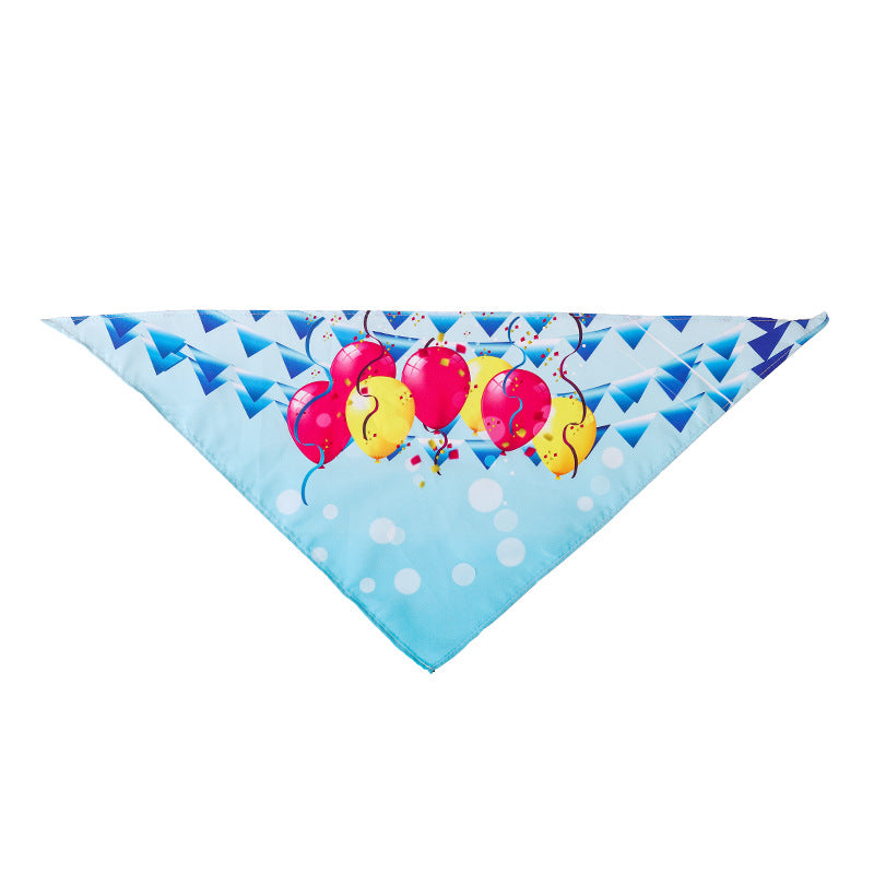 Adjustable Holiday Festive Pet Bandana Scarf Bib Seasonal Design for Dogs Cats