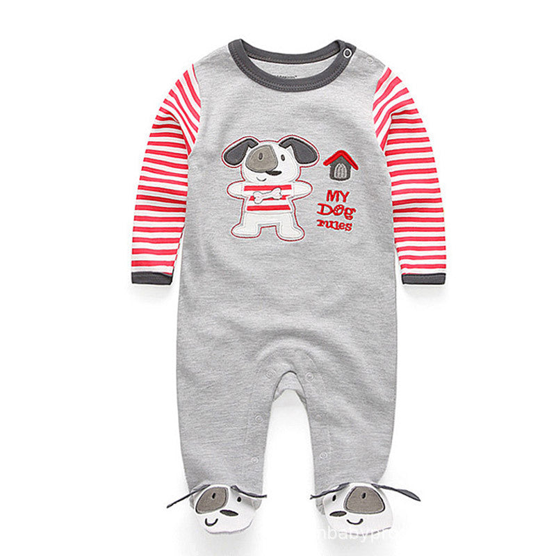 Newborn 100% Cotton Baby Jumpsuit | Neutral Infant Sleepwear | Ages 0-12 Months