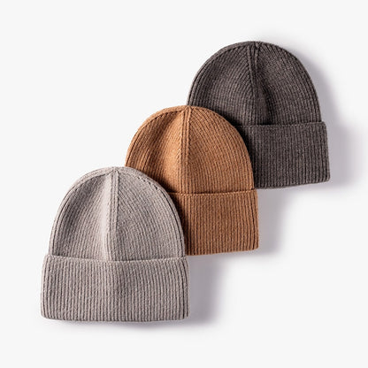 Unisex Knitted Beanie Hat for Winter and Autumn, Warm Outdoor Fashion Accessory