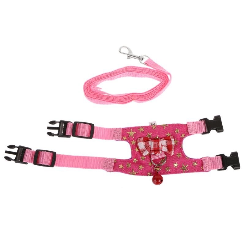 Adjustable Hamster Rabbit Harness Leash Set Small Pets Guinea Pigs Ferrets Chinchillas