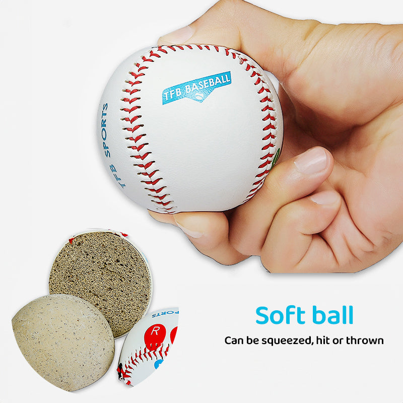9-inch Professional Standard Training Baseball Durable PVC Outer Enhanced Grip