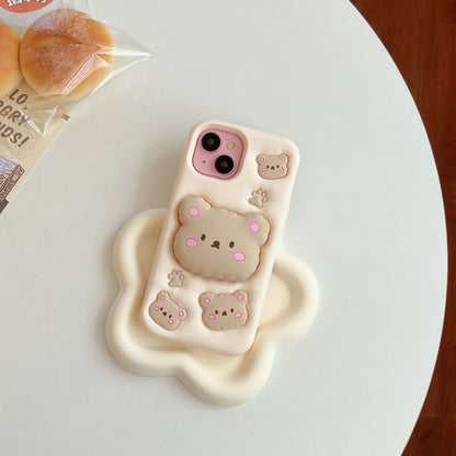 Cartoon Shockproof Silicone Case For iPhone 17 16 15 14 13 12 11 Pro Max Protection