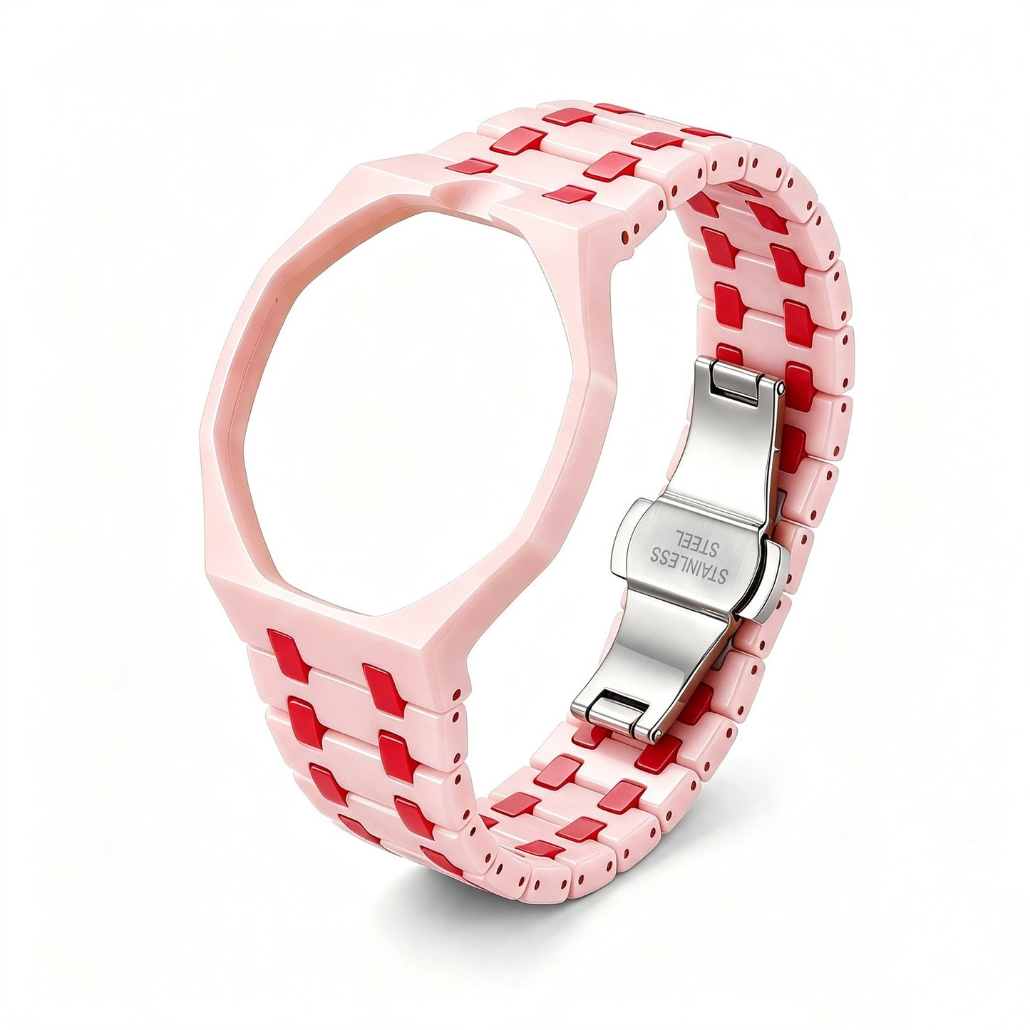 Fits AP x Swatch Royal Pop Watch Case Strap Band Mod Kit Octagonal Strip