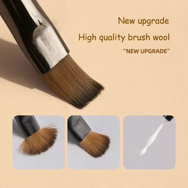Set of 9 UV Gel Nail Art Brush Set Liner Acrylic Detail Brushes Manicure Beauty