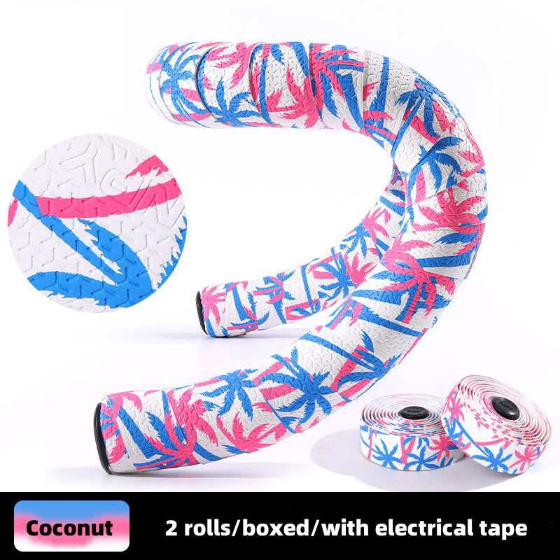 EVA PU Road Bike Handlebar Tape Anti-Slip Shock Absorbing Durable with End Plugs