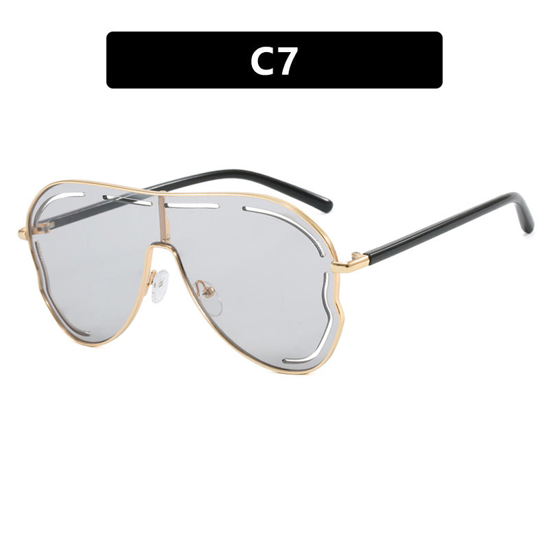 Large Frame Toad Mirror Sunglasses UV400 Protection Unisex Stylish Outdoor Wear