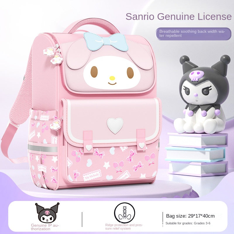 Girls School Backpack Lightweight Ergonomic Spine Support Cartoon Character Ages 6-12