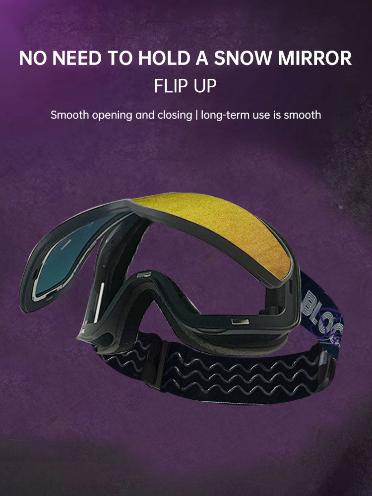 Winter Sports Ski Goggles Double Layer UV Protection Anti-Fog Adjustable Fit