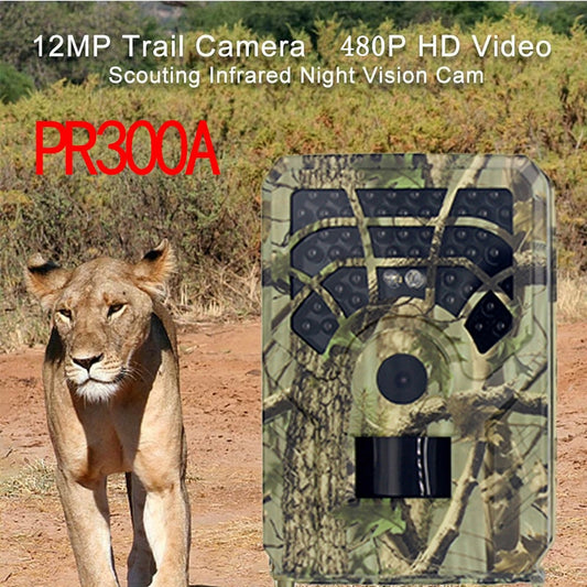 PR300A Infrared Night Vision Wildlife Trail Camera 12MP 1080P 120° PIR Sensor