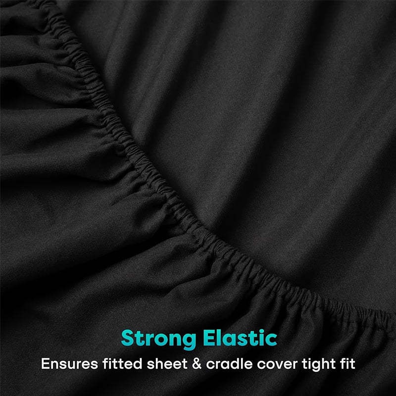 Massage Table Sheet Set 3 Piece Fitted Flat Face Cradle Cover Elastic Edges