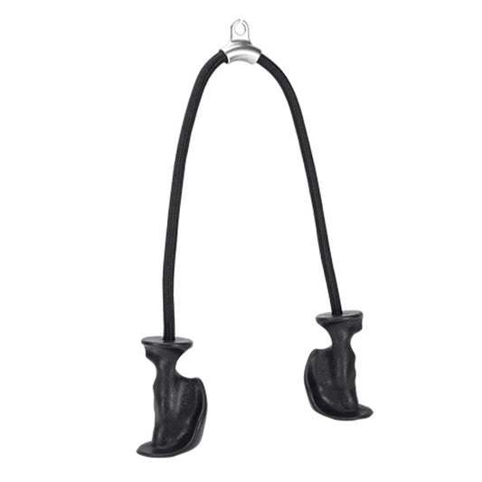Tricep Rope Attachment Ergonomic Grip Detachable Handle Cable Machine Gym Use