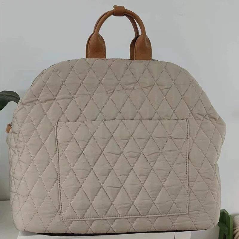 Luxury Quilted Dog Carrier & Travel Bed Lightweight Portable Pet Bag Cat Animal