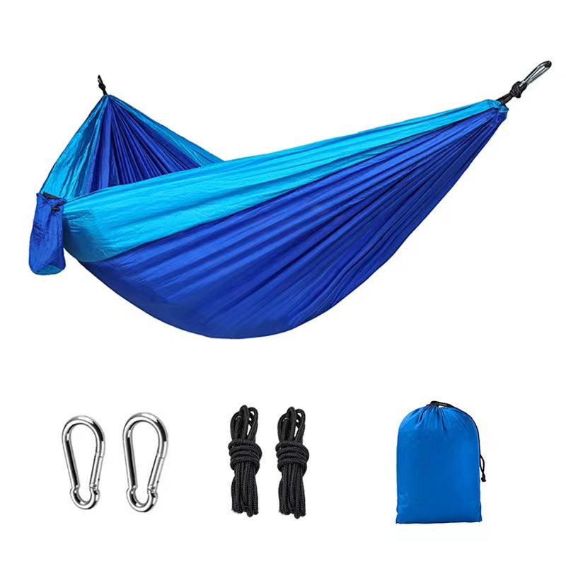 Parachute Fabric Hammock for Camping, Single or Double, Indoor or Outdoor Use
