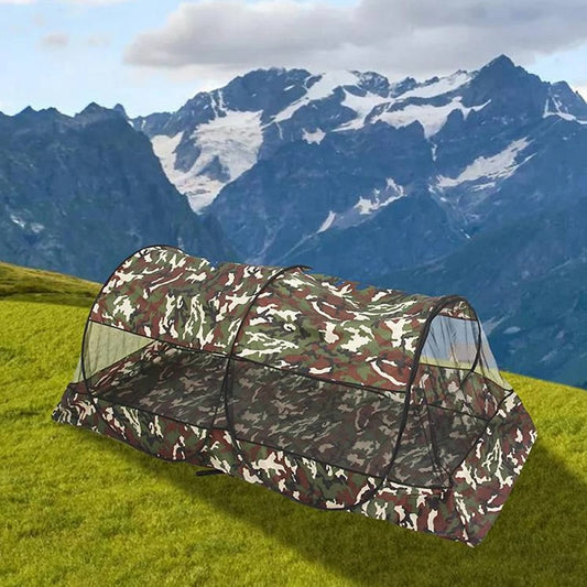 Single Bed Outdoor Mosquito Net Lightweight Portable Mesh Zipper Closure Tent
