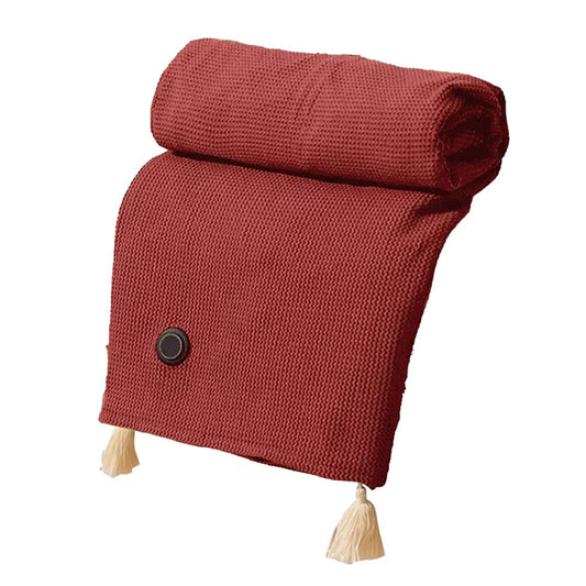 USB Heated Shawl Blanket Portable Wearable Electric Throw with Zipper 3 Heat Levels