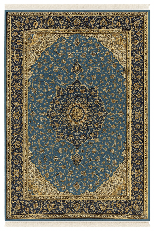 Bespoke Handwoven Silk Kashan Design Rug Personalised Luxury Kilim Pictorial