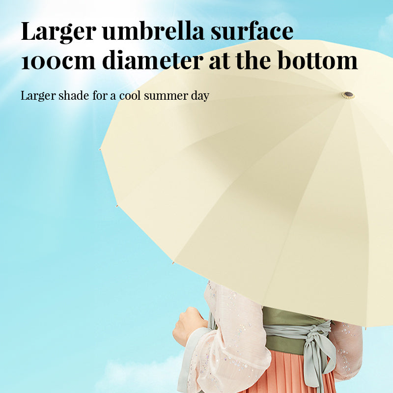 UV Protection Umbrella Aluminium 16 Rib Superior Durability Lightweight Design