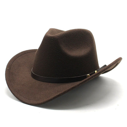 Western US Denim and Felt Equestrian Jazz Hat for Horseback Riders Unisex Fit