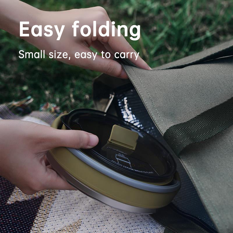 Travel Camping Silicone Kettle Lightweight Collapsible Space Efficient Design