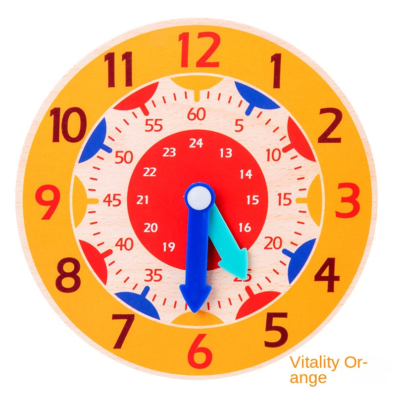 Kids Educational Clock Toy Enhances Time Learning Cognitive Development Skills