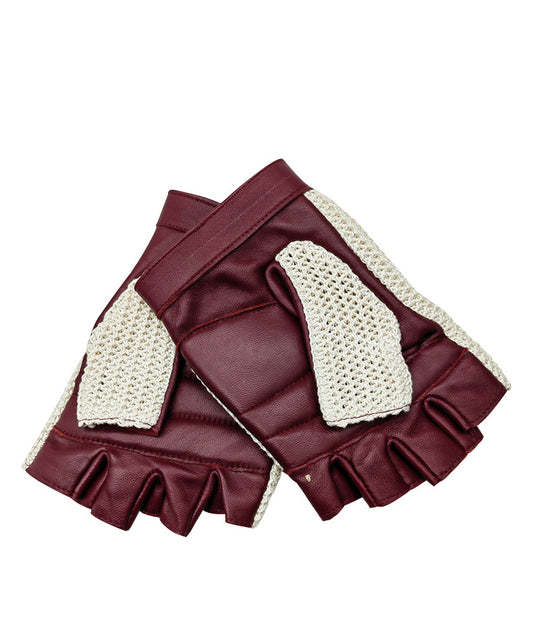 Men's Half-Finger Leather Cycling Gloves - Breathable & Windproof Outdoor