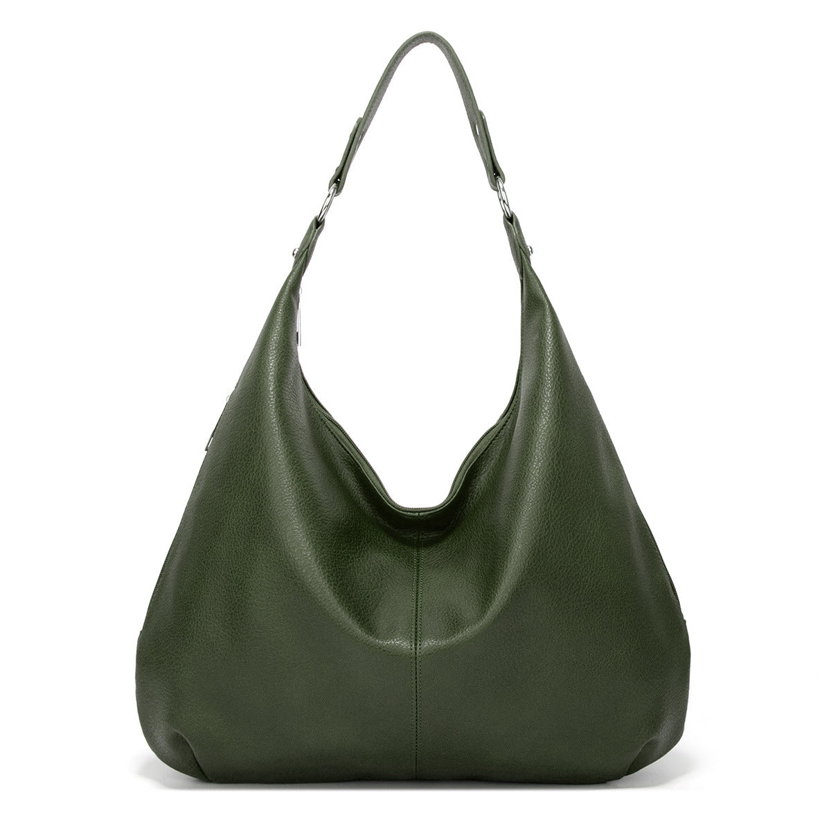 Large Women’s Shoulder Bag Zip Retro Leather Casual Daily Use Tote Bags