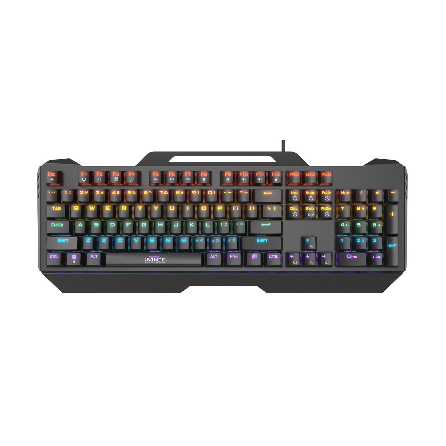 Wired RGB Mechanical Metal Gaming Keyboard LED Game Office Home