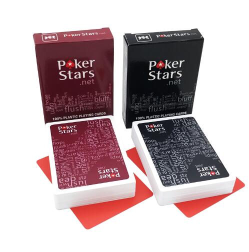 Texas Holdem Poker Cards Twin Pack Plastic Waterproof Durable Game Cards Set