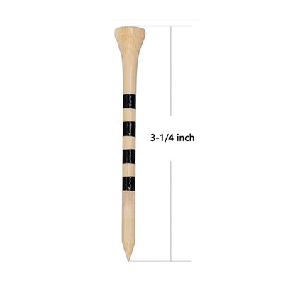 100pc Pack 70mm 83mm Professional Bamboo Wooden Golf Tees Durable Eco-Friendly