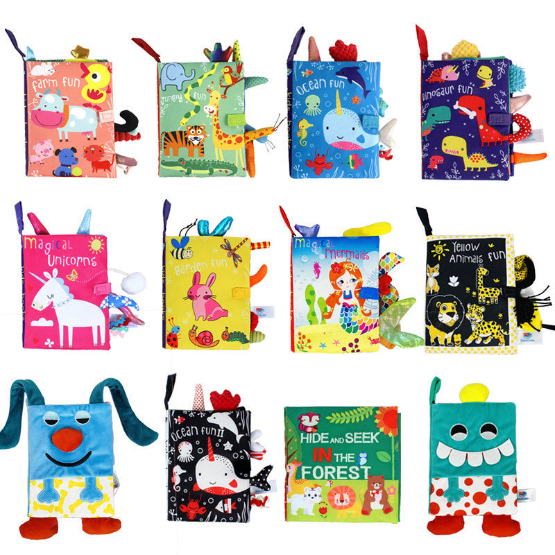 Soft Baby Books Developmental Learning Toys Educational Sensory Washable Cloth