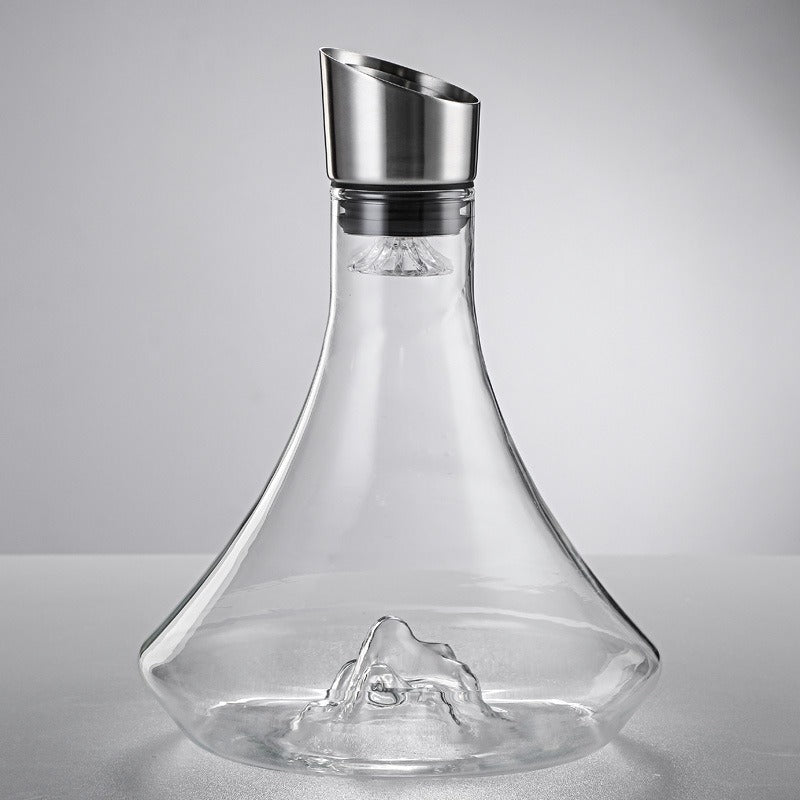 1000ml High Borosilicate Glass Wine Decanter with Seamless Integrated Aerator