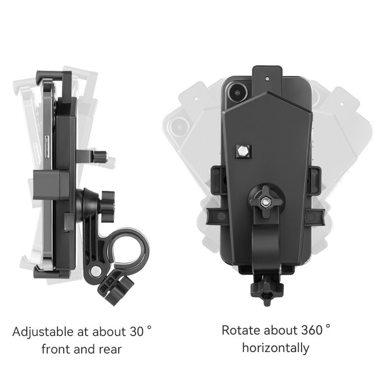 Motorcycle Scooter Bike Mobile Phone Holder Secure 360 Degree Rotatable Mount
