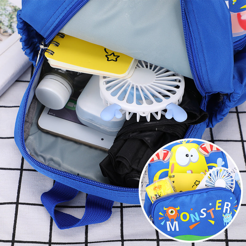 Primary School Lightweight Backpack Cartoon Durable Oxford Fabric Kids Rucksack