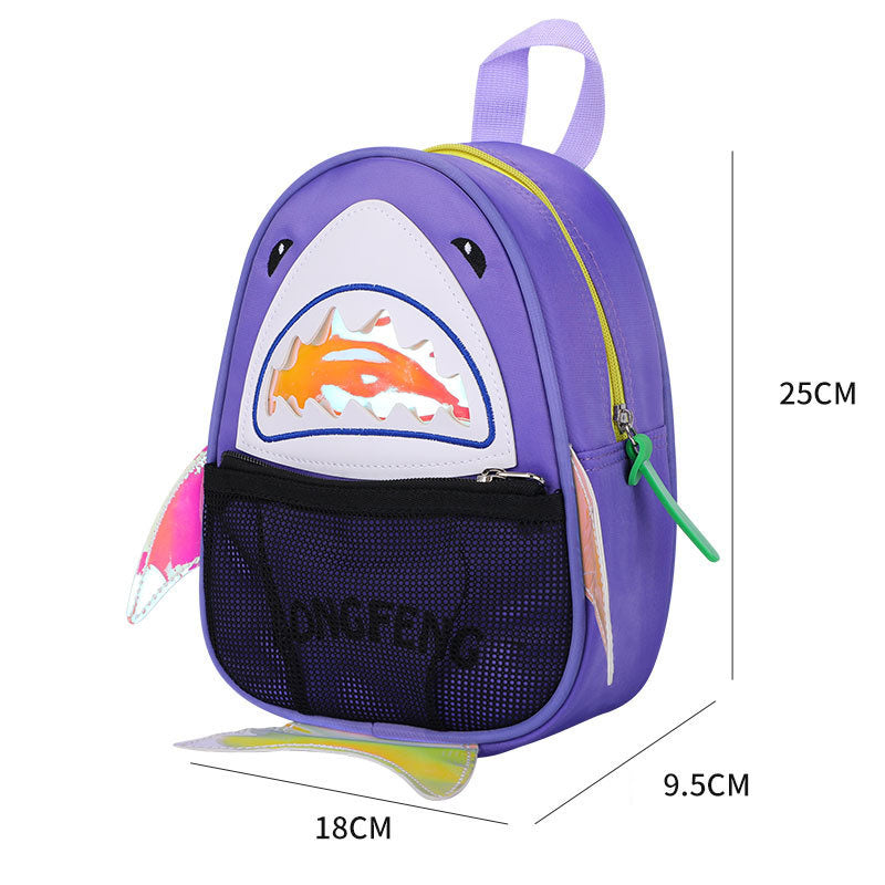 Kids Shark School Backpack Lightweight Kindergarten Rucksack Durable Water-Resistant
