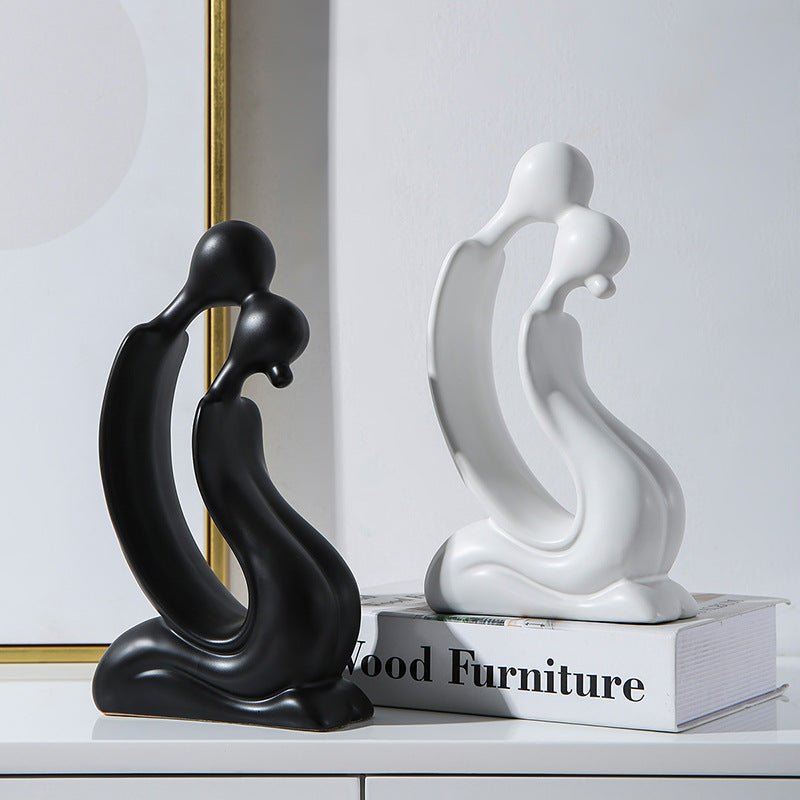Scandinavian Abstract Resin Decorative Piece Minimalist Home Decor Sculpture