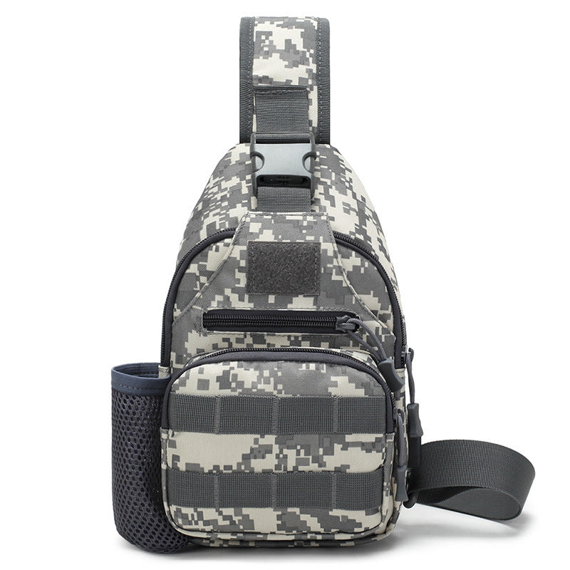 Tactical Crossbody Sling Bag MOLLE USB Chest Pack Outdoor Shoulder Travel Bag