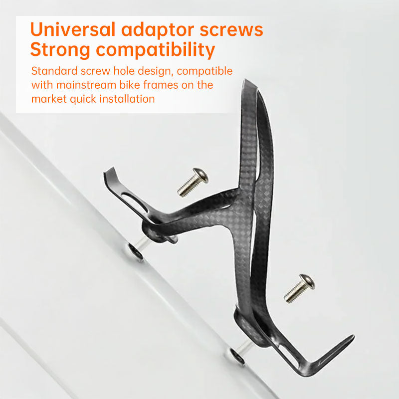 Lightweight 3K Carbon Fibre Bike Water Bottle Cage Ultralight 14g Secure Hold