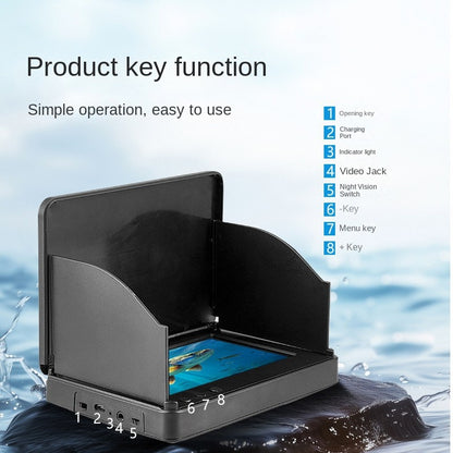 Fish Detector Visual Fishing Probe High-Resolution Underwater Camera Dual-Use