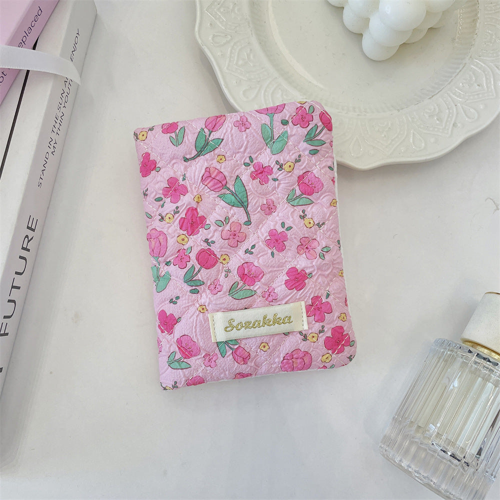Cartoon Embossed Passport Holder with Secure Travel Card and Document Storage