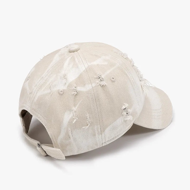 Vintage Casual Sports Distressed Cotton Baseball Cap Outdoor Sun Protection Hat