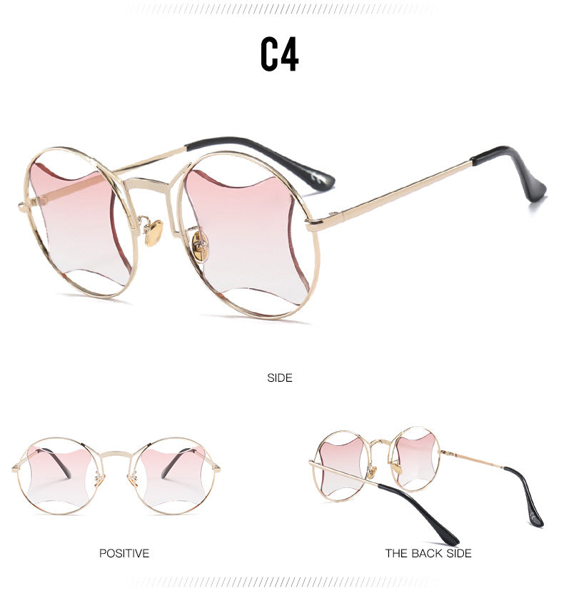 UV400 Protection Metal Frame Polycarbonate Lens Non-Polarised Trendy Sunglasses
