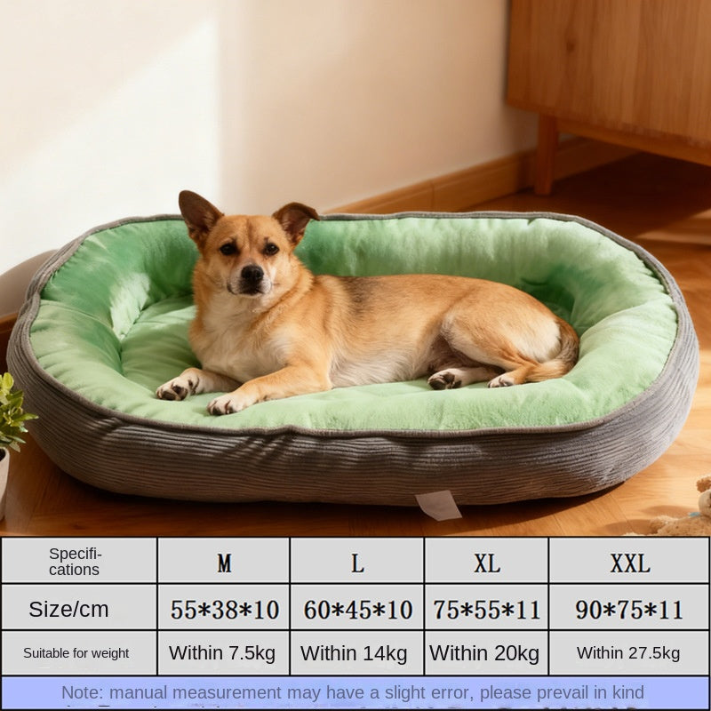 All-Season Removable Washable Pet Dog House Durable Semi-Enclosed Cat Shelter