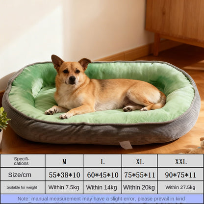 All-Season Removable Washable Pet Dog House Durable Semi-Enclosed Cat Shelter