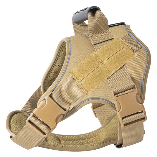Large Breed Tactical Dog Vest Military Training Harness Molle System Adjustable